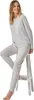 Schiesser Damen-Schlafanzug silber meliert 40 Produktbild-Vorschau 10