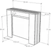 Ausziehbare Konsole 90x25/211 cm Kiba Eiche Natur Produktbild-Vorschau 6