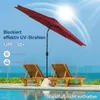 Puluomis Sonnenschirm Balkonschirm Strandschirm Marktschirm Produktbild-Vorschau 2