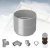 RAINWAY L Regenrinnen System (Rohrmuffe grau) - PVC-U Produktbild-Vorschau 1