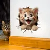GKA WC Deckel Aufkleber fröhliche Katze Toilettendeckel Produktbild-Vorschau 3