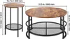 VEVOR Ensemble de 3 tables rondes de salon, (800 x 465 mm) Voir les images du produit 8