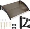 A product shot of a brown awning with mounting hardware. Náhled obrázku produktu
