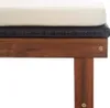 Lettino con cuscino in poly rattan acacia legno massiccio Anteprima dell’immagine prodotto 9