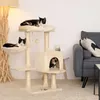 lionto Arbre à chat 93 cm avec grotte, bac de repos, balle Voir les images du produit 2
