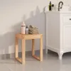 vidaXL Sgabello da bagno 40x30x46 cm in legno massiccio di Anteprima dell’immagine prodotto 2