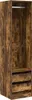 vidaXL Šatní skříň se zásuvkami Smoked Oak 50x50x200 cm Náhled obrázku produktu 1