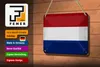 Blechschild Flagge Niederlande 18x12cm Netherlands Vintage Produktbild-Vorschau 3