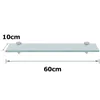 Glasregal 60x10x0,8 cm mit Halterung Glasboden Wandregal Produktbild-Vorschau 2