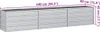 vidaXL Garten-Hochbeet 240x40x45 cm Verzinkter Stahl Silber Produktbild-Vorschau 7