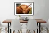 MuchoWow® Gerahmtes Poster Schottische Highlander - Braun - Produktbild-Vorschau 3