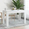 A white dining table in a bright room with a large plant and a patterned rug. Náhled obrázku produktu