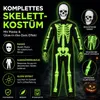 Skelett Kostüm Kinder – Halloween Kostüm leuchtet im Produktbild-Vorschau 6