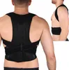 A person wearing a black posture corrector on their back and side. Náhled obrázku produktu