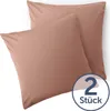 Blumtal Kissenbezug 50x50 cm im 2er Set weich 50x50 - Rosa Produktbild-Vorschau 2
