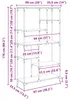 Regál vidaXL, 5 úrovní, 99 x 35,5 x 176 cm, materiál: Náhled obrázku produktu 7