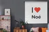 MuchoWow® Wandteppich Wandbehang Ich liebe - Noé - Mädchen Produktbild-Vorschau 5