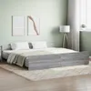 Bettgestell mit Kopf- und Fußteil Grau Sonoma 200x200 cm Produktbild-Vorschau 2