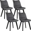 EUGAD Esszimmerstühle 4er Set, Polsterstuhl, Weich Samt und Produktbild-Vorschau 1