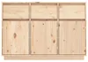 vidaXL Sideboard 111x36x75 cm Massivholz Kiefer Produktbild-Vorschau 3
