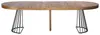 MENZZO Table ronde extensible Grivery Bois Noisette pieds Voir les images du produit 8