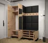 Garderobe ARTIN Set 14 mit gepolsterten Paneelen Industrial Produktbild-Vorschau 3