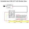 5 Meter COB CCT ( 2700K–6500K einstellbar) LED Streifen Produktbild-Vorschau 5