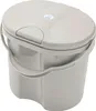 A light gray Rotho Babydesign TILO diaper pail with a lid and handle, shown from a slightly elevated angle against a white background. Produktbild-Vorschau