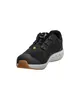 A black safety shoe with a gray sole and brown toe cap, shown from a side-angle. Produktbild-Vorschau