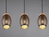 Suspension BIDAR noire 3xE27x28W en métal, dimensions : Voir les images du produit 14