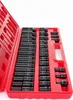 A set of black socket wrenches in a red plastic case, displayed against a white background. Anteprima dell’immagine prodotto