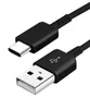 A close-up shot of a black USB-C to USB-A charging cable against a white background. Náhľad obrázku produktu