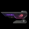 A black background with a product shot of a graphics card holder. Produktbild-Vorschau