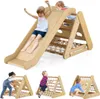 GOPLUS 3 in 1 Kletterdreieck mit Rutsche, Klettergerüst mit Produktbild-Vorschau 1