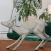 Rentier Figur, weiblich, Aluminium, Grau-gold, Tierfiguren Produktbild-Vorschau 1