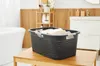 Rotho 2er-Set Wäschekorb 40L Country - Wäschesammler groß - Produktbild-Vorschau 2