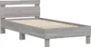 vidaXL Bettgestell mit Kopfteil Grau Sonoma 100x200 cm Produktbild-Vorschau 3