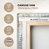 MuchoWow® - Leinwandbilder - Mandala - Blau - Bohème - Weiß Produktbild-Vorschau 3