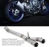 Stredové výfukové potrubie motocykla, stredový článok Náhľad obrázku produktu 5
