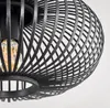 Aidone Deckenlampe aus Metall/Bambus in Schwarz Produktbild-Vorschau 3