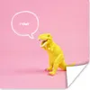 MuchoWow® Poster Dinosaurier - Gelb - Zitate 50x50 cm - Produktbild-Vorschau 1