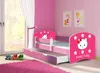 A child's bedroom with a pink Hello Kitty themed bed and a trundle. Anteprima dell’immagine prodotto