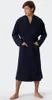A man wearing a dark blue bathrobe. Voir les images du produit