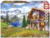 EDUCA Puzzle Chatka w Alpach 4000 elementów Podgląd zdjęcia produktu 1