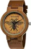 Holzwerk MY BEE Damen & Herren Holz Uhr mit Leder Armband & Produktbild-Vorschau 1