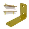 Goldene L-Winkelhalterung für Möbelregal 100 x 70 x 38 mm, Produktbild-Vorschau 1