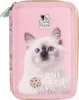 Katze Federtasche gefüllt 2 Fach Federmäppchen Stifte Etui Produktbild-Vorschau 4