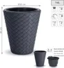 Matuba DBMT300 Geflochtener Blumentopf mit Einsatz | Produktbild-Vorschau 3