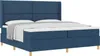 Boxspringbett mit Matratze mit Kopfteil Blau 200 x 200 cm Produktbild-Vorschau 1