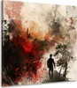 Silhouette vom Mann Fantasy Leinwandbild Wandbild Produktbild-Vorschau 1